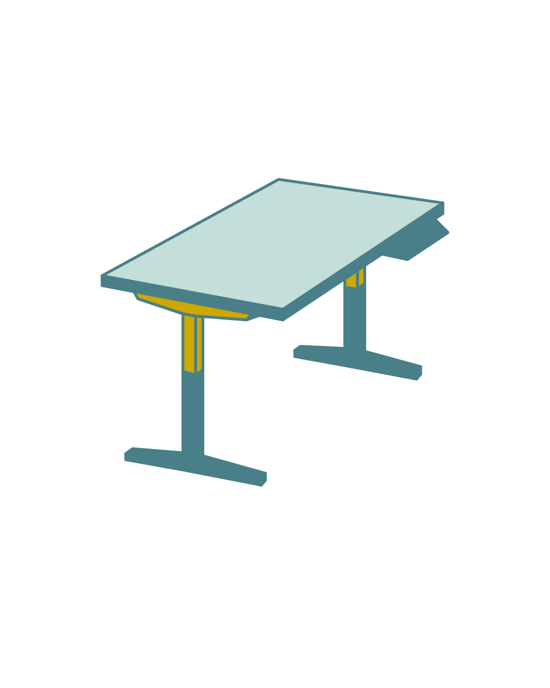 Verstelbare werktafel
